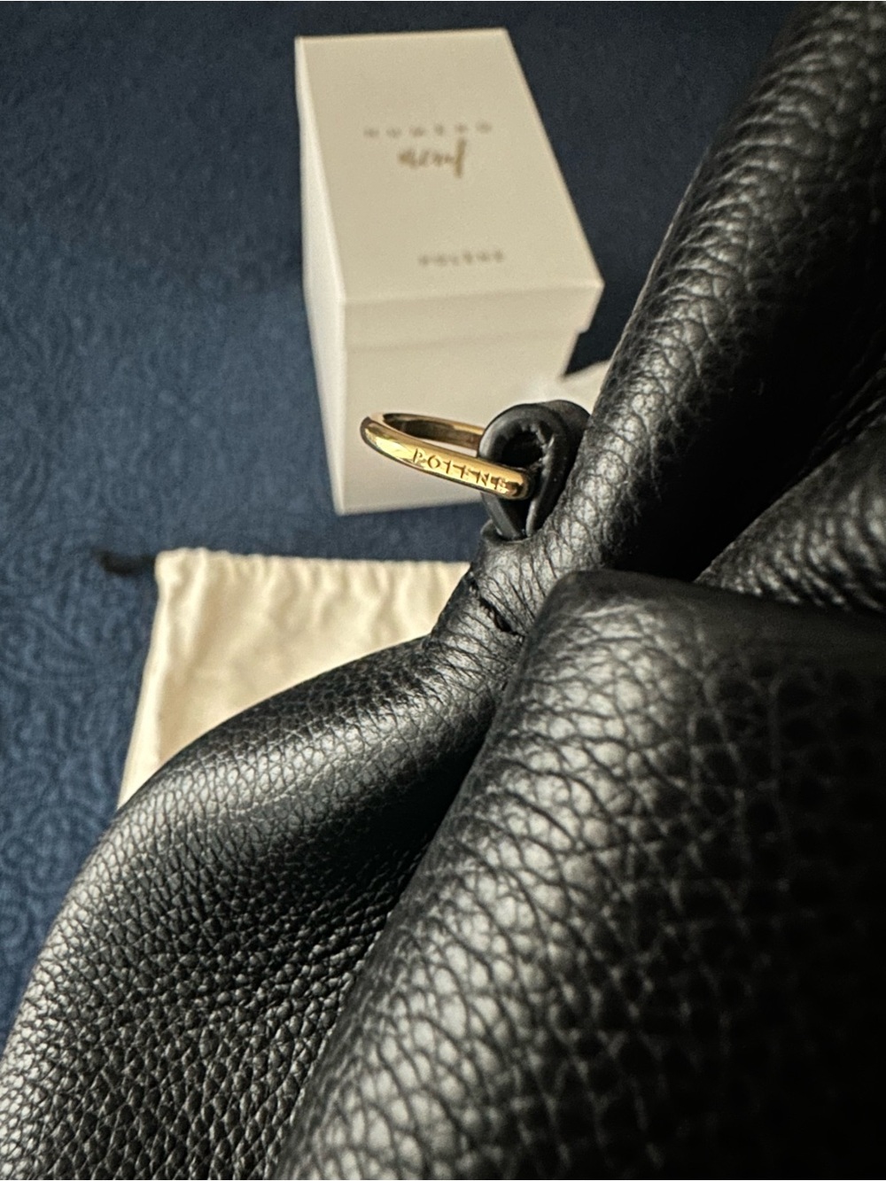 Authentic! NWT! Polene Numéro Neuf Mini in Textured Black - Retail $540! - Picture 15 of 17